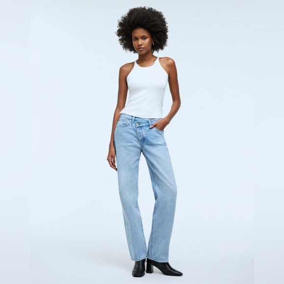 Madewell Low-Slung Straight Jeans - Light Wash - Size 24 - Picture 3 of 14